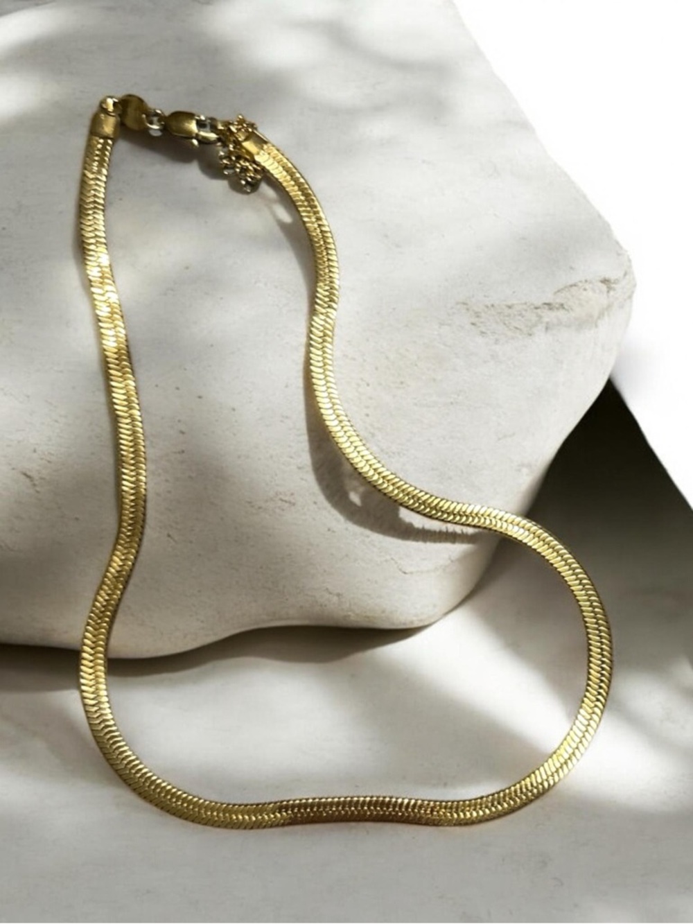Jennifer Zeuner Gold Herringbone Necklace - Picture 2 of 2